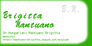 brigitta mantuano business card